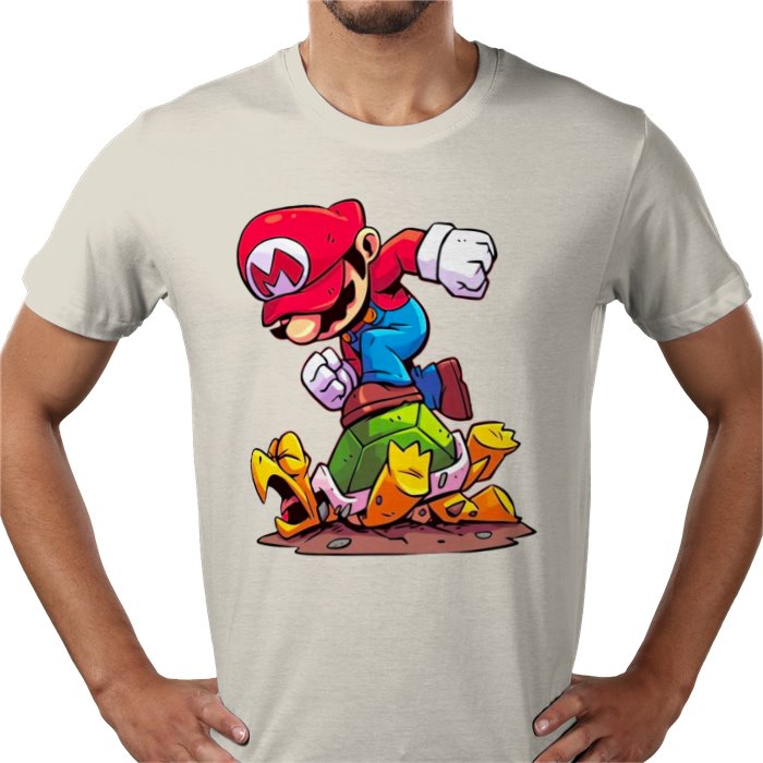 Super Mario Bros — Mario Crushing Turts T-Shirt