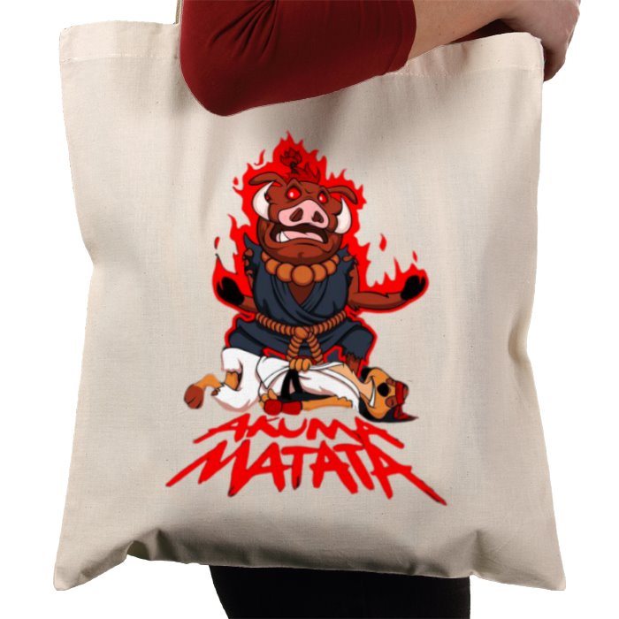 Timone & Pumba x Street Fighter - Akuma Mutata Tote Bag