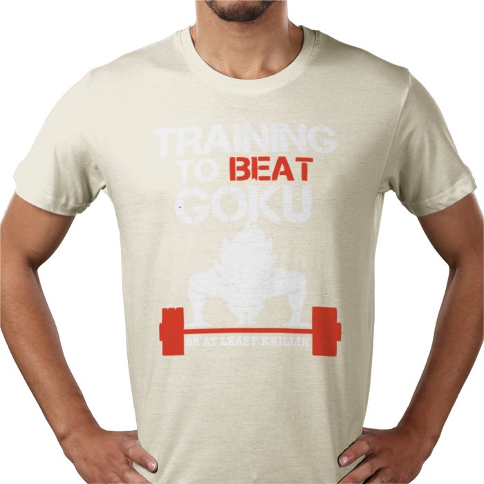 Dragon Ball Z Training To Beat Goku T-Shirt | DBZ Gym Motivation Anime Tee