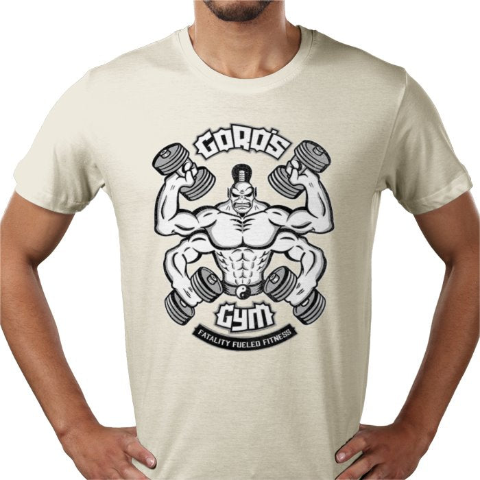 Mortal Kombat Goro's Gym T-Shirt | Retro Gaming Parody Graphic Tee