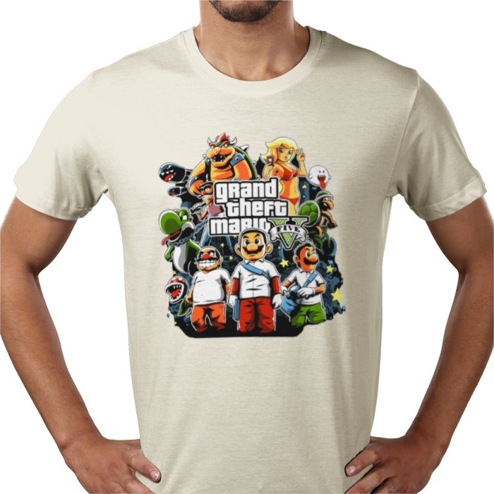 Grand Theft Auto & Super Mario Bro's - Grand Theft Mario T-shirt