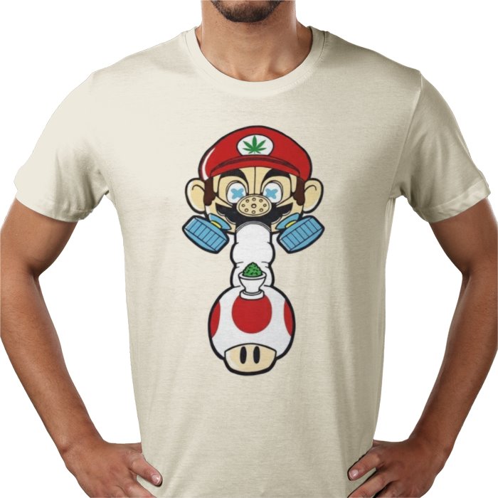 Super Mario's Bong T-Shirt | Funny Gaming 420 Parody Tee