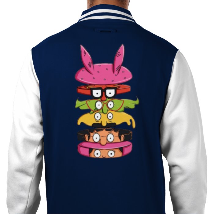 Bobs Burgers - Sliced Burger Varsity Jacket