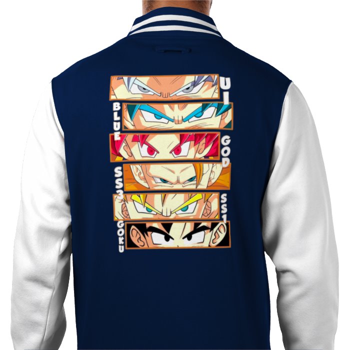 Dragonball Z - Goku Eyes Varsity Jacket