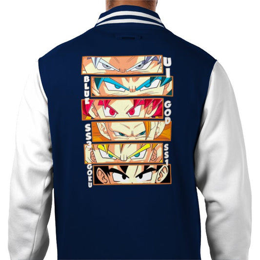 Dragonball Z - Goku Eyes Varsity Jacket
