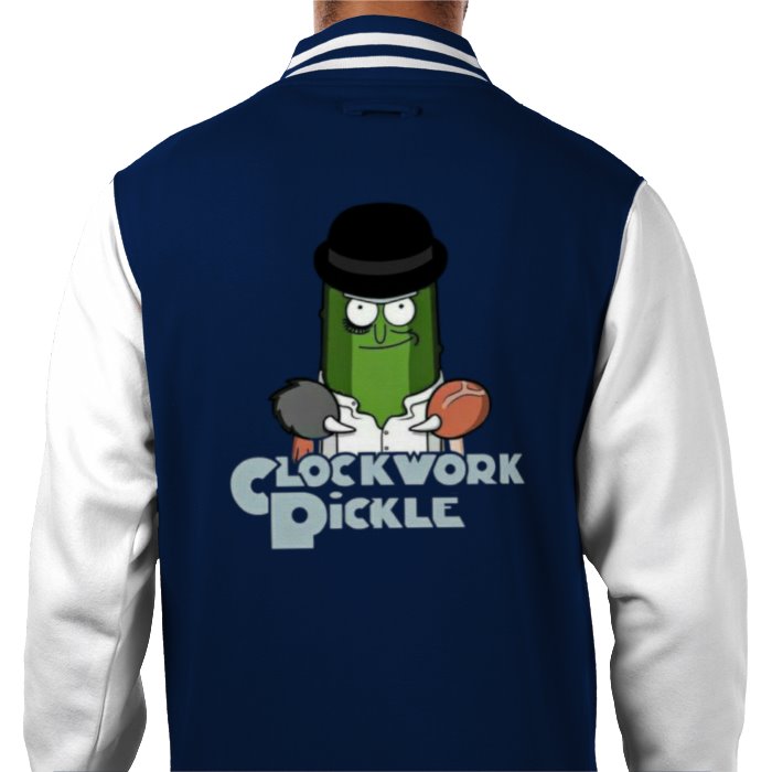 Rick & Morty & A Clockwork Orange - A Clockwork Pickle Varsity Jacket