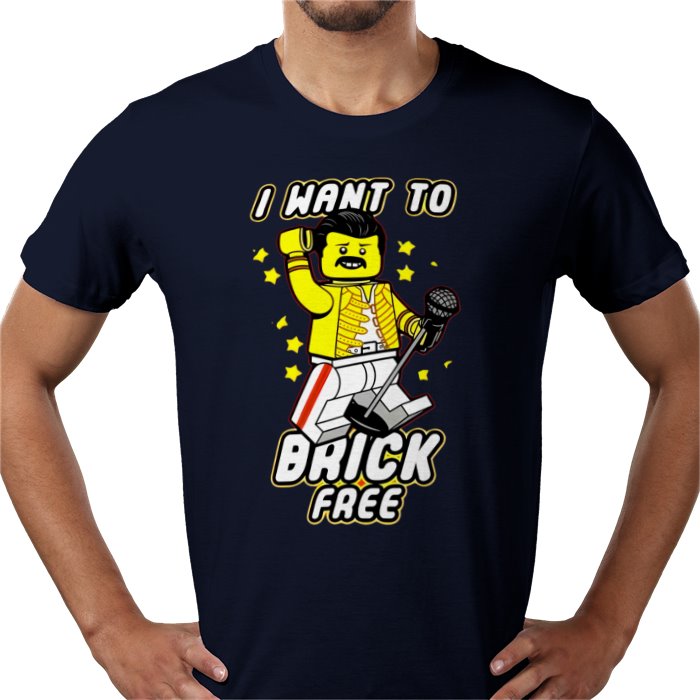 Freddy Mercury - Brick Free T-Shirt