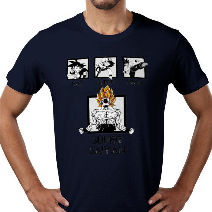 Dragonball Z - Eat Sleep Train T-shirt
