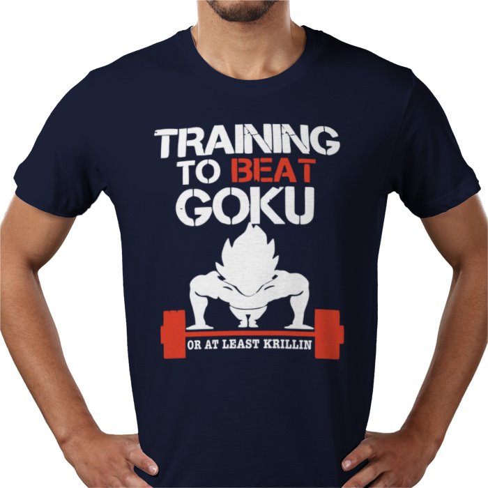 Dragon Ball Z Training To Beat Goku T-Shirt | DBZ Gym Motivation Anime Tee