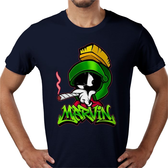 Marvin The Martian x Cannabis Parody T-Shirt