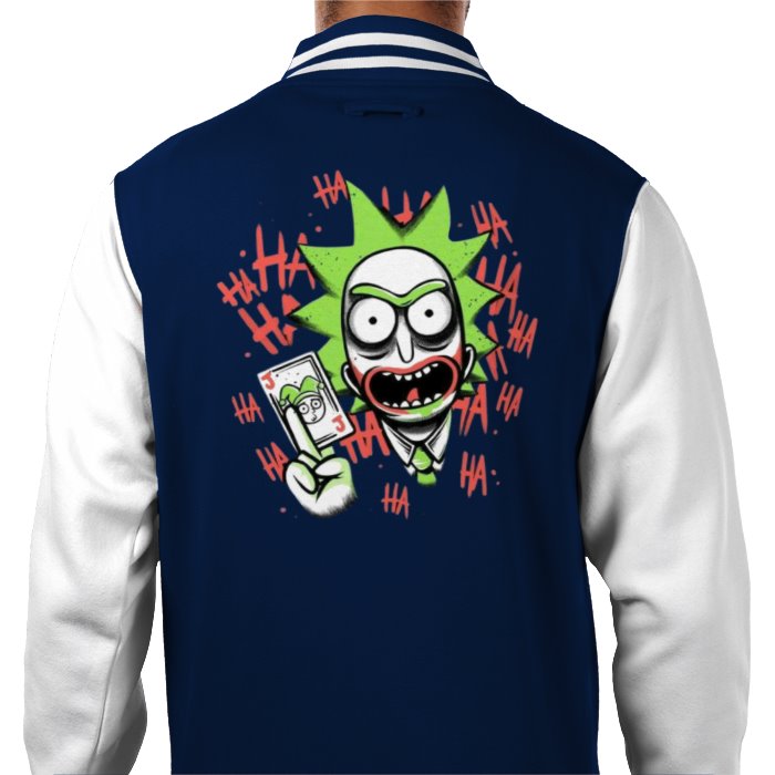 Rick & Morty x Batman - Joker Ha Ha Varsity Jacket