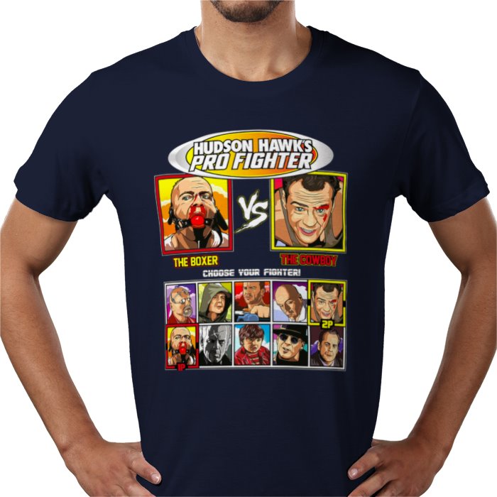 Bruce Willis - Pulp Fiction VS Die Hard T-shirt