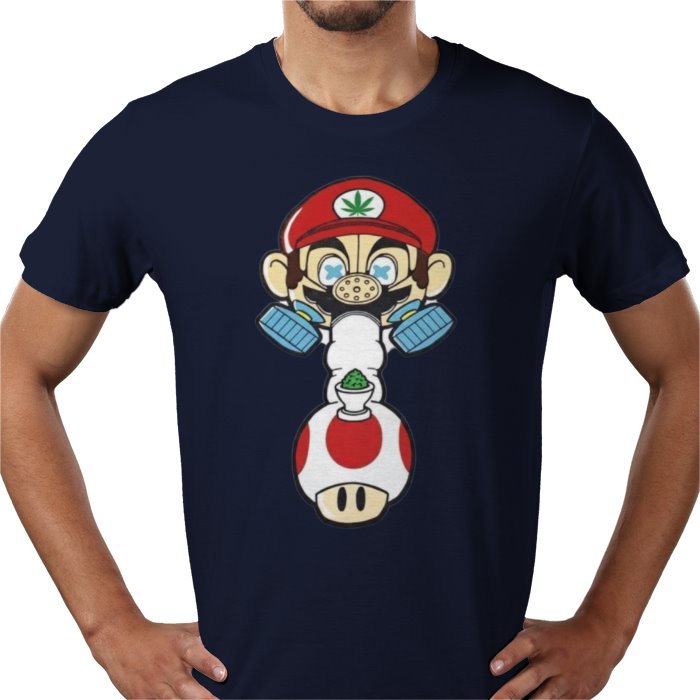 Super Mario's Bong T-Shirt | Funny Gaming 420 Parody Tee
