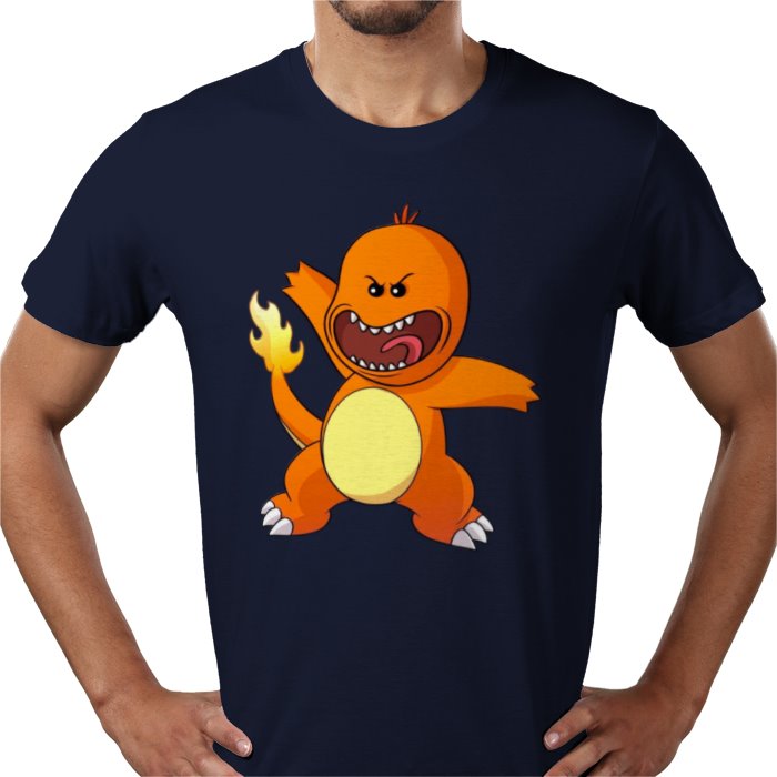 Rick & Morty & Pokémon - Charmander T-shirt