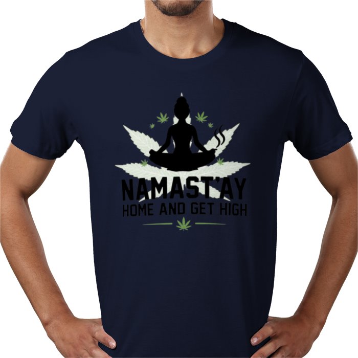 Nama'Stay Home - Funny Cannabis Yoga T-Shirt