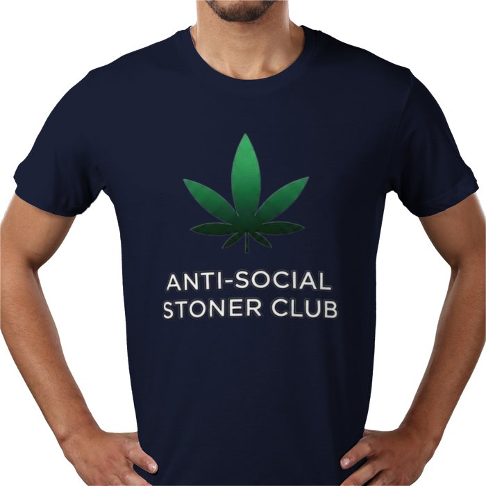 Anti-Social Stoner Club T-Shirt | Funny 420 Cannabis Graphic Tee