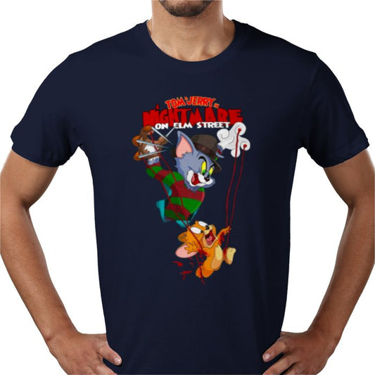 Tom And Jerry x A Nightmare On Elm Street - Freddy & Jerry T-shirt
