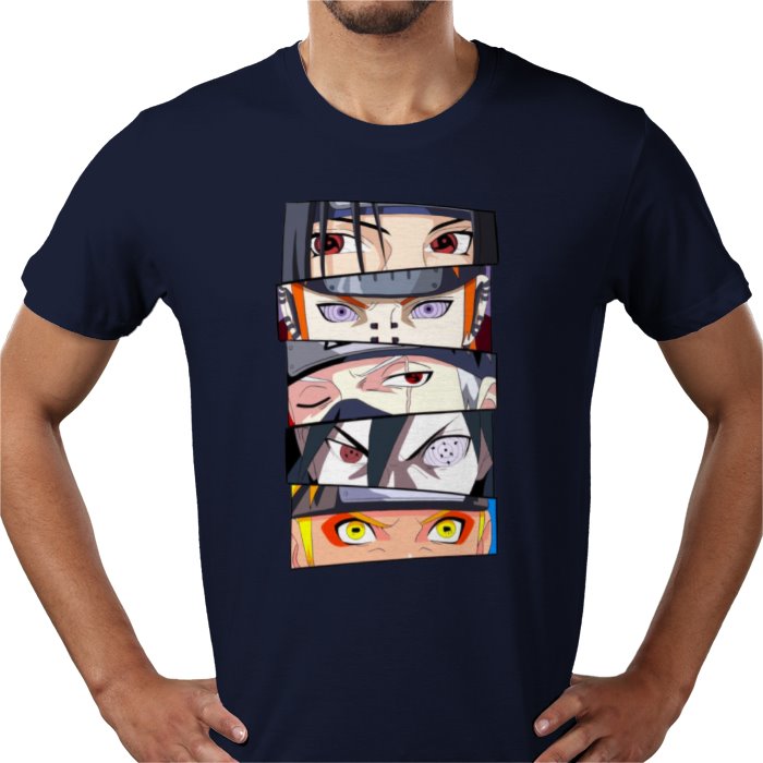 Naruto Eyes T-Shirt | Sharingan & Rinnegan Anime Tee