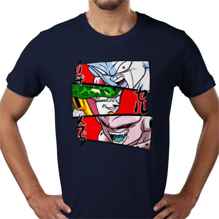 Dragon Ball Z Faces of Evil T-Shirt | DBZ Villains Anime Tee