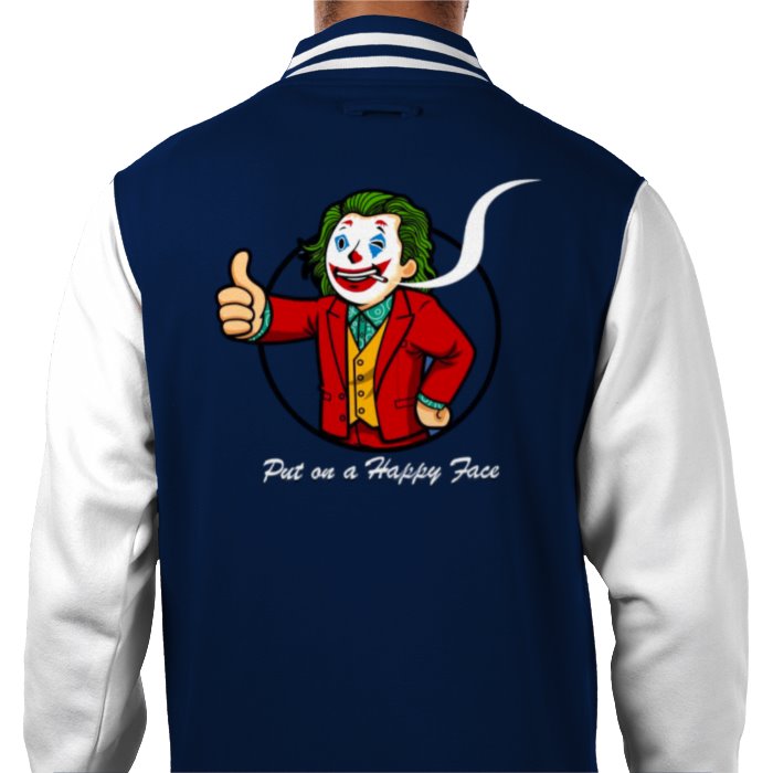 Fallout & Joker - Put On A Happy Face Varsity Jacket