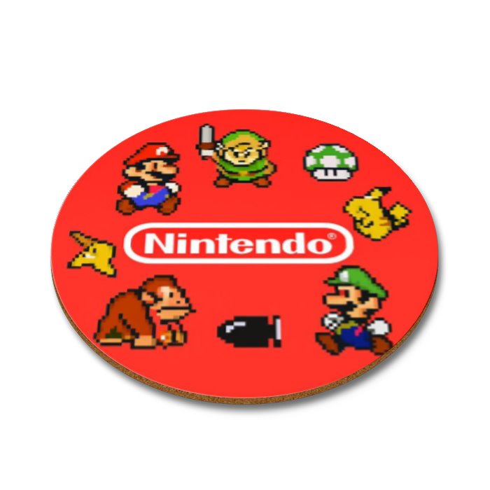 Nintendo Theme Round Coasters