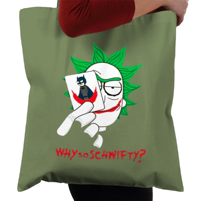 Rick & Morty x Batman - Why So Schwifty Tote Bag