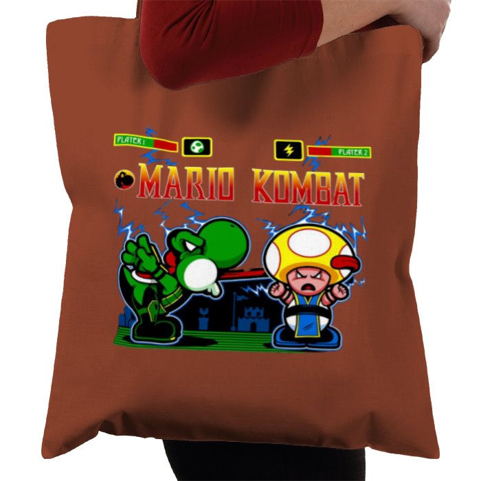 Super Mario Bro's & Mortal Kombat - Mario Kombat Tote Bag