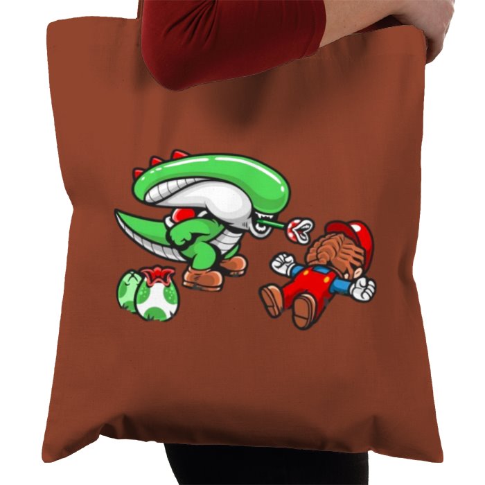 Super Mario Bro's & Alien - Xenomorph Bro's Tote Bag