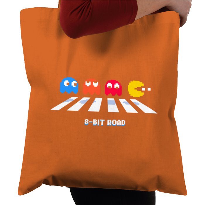 Pac-Man - 8 Bit Road Tote Bag