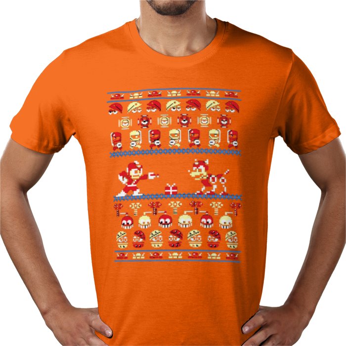 Ugly Jumper Style - Mega Man Christmas T Shirt