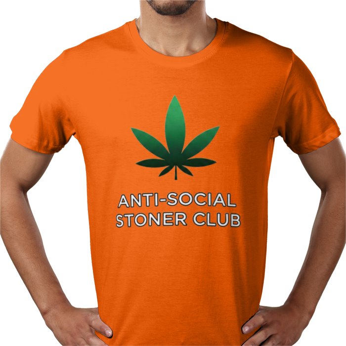 Anti-Social Stoner Club T-Shirt | Funny 420 Cannabis Graphic Tee
