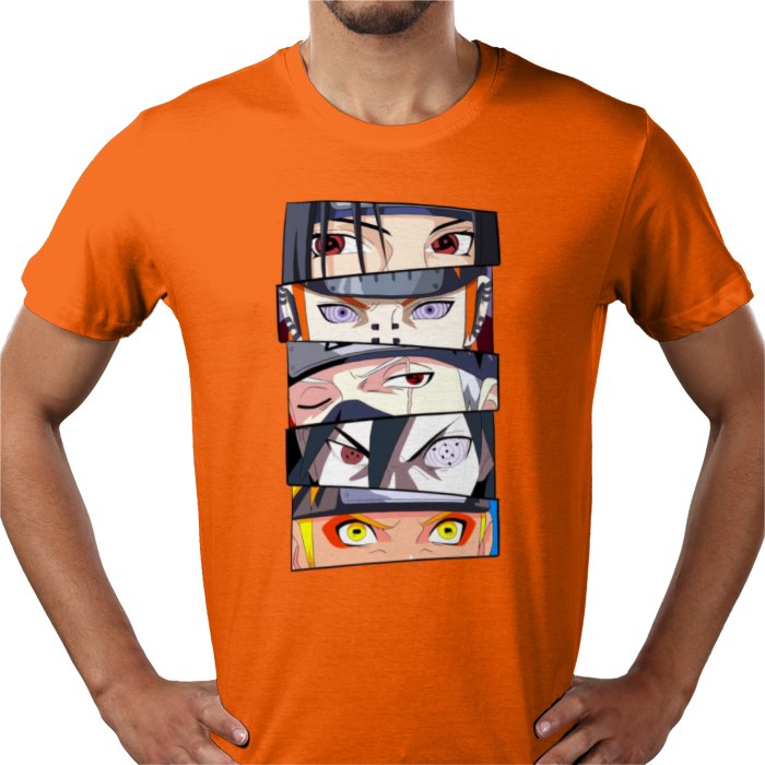 Naruto Eyes T-Shirt | Sharingan & Rinnegan Anime Tee