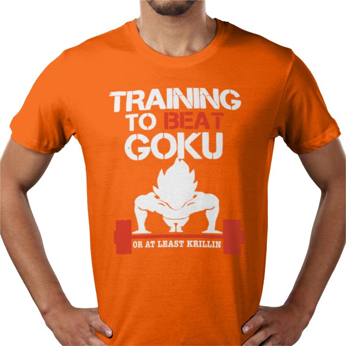 Dragon Ball Z Training To Beat Goku T-Shirt | DBZ Gym Motivation Anime Tee