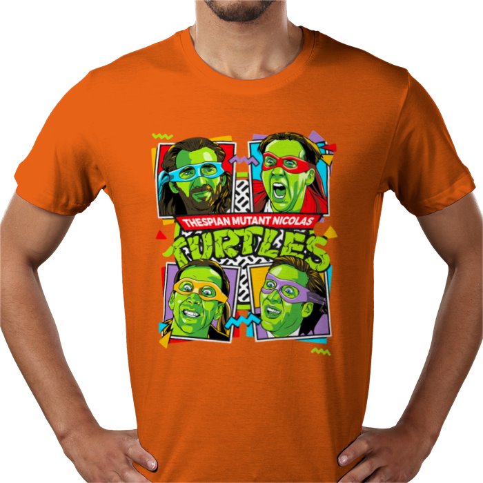Nicolas Cage x Teenage Mutant Ninja Turtles — Thespian Mutant Nicholas Turtles T-Shirt