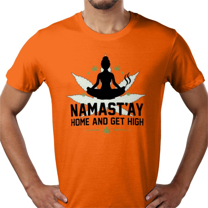 Nama'Stay Home - Funny Cannabis Yoga T-Shirt