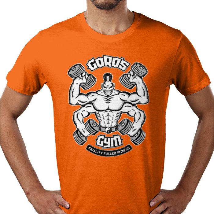Mortal Kombat Goro's Gym T-Shirt | Retro Gaming Parody Graphic Tee