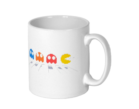 Pacman & The Beatles - Abby Road Mug