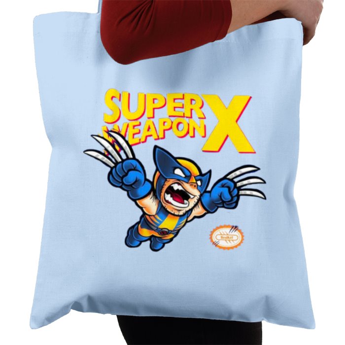 Super Mario Bro's & Wolverine - Super Weapon X Tote Bag