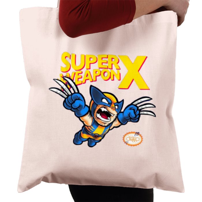 Super Mario Bro's & Wolverine - Super Weapon X Tote Bag