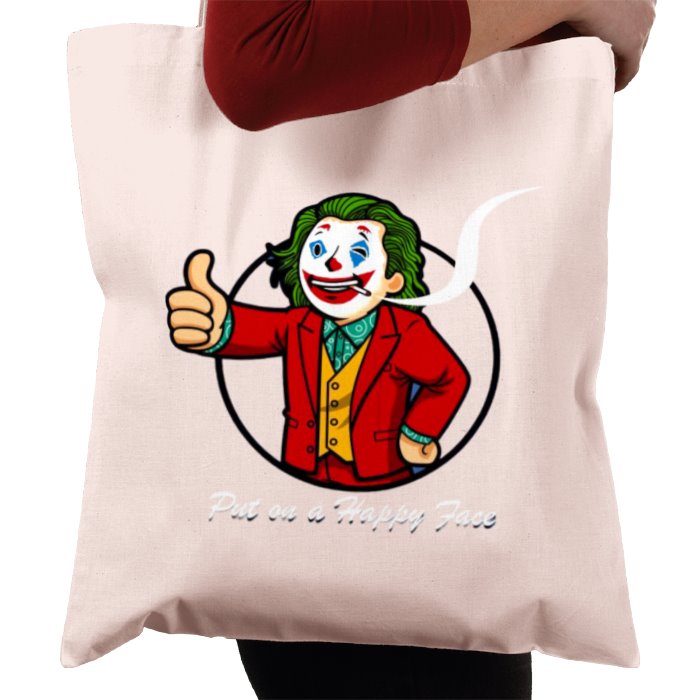 Fallout & Joker - Put On A Happy Face Tote Bag