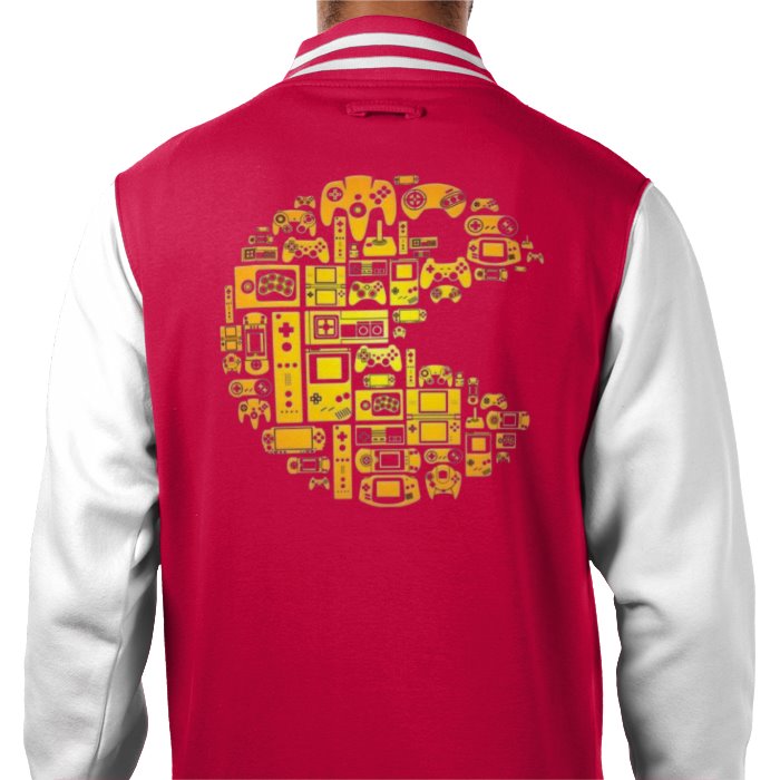 Pac-Man - Collage Varsity Jacket