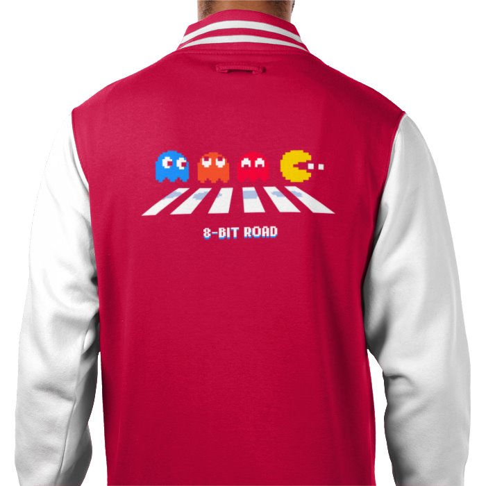 Pac-Man - 8 Bit Road Varsity Jacket