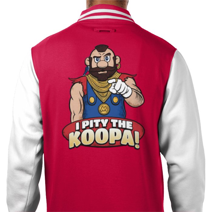 Super Mario x The A Team - I Pity The Kuppa Varsity Jacket