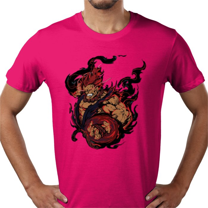 Street Fighter Akuma T-Shirt | Raging Demon Retro Gaming Graphic Tee