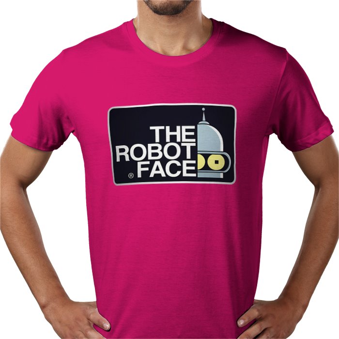 Futurama x The North Face Parody - The Robot Face T-Shirt