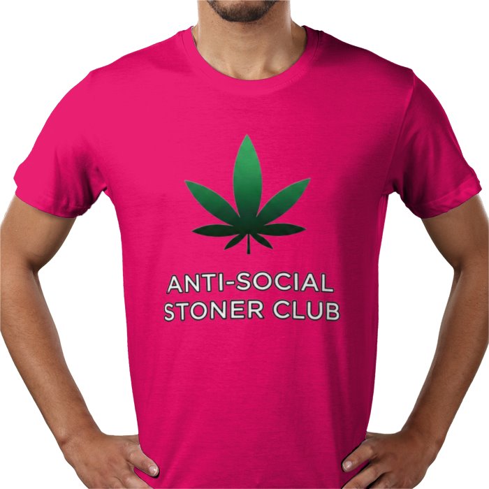 Anti-Social Stoner Club T-Shirt | Funny 420 Cannabis Graphic Tee