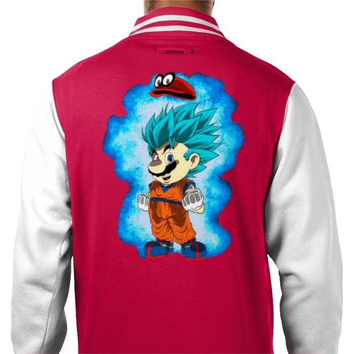 Dragonball Z & Super Mario Bro's - Saiyan Bro's Varsity Jacket