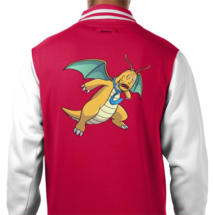 Rick & Morty & Pokémon - Dragonite Varsity Jacket