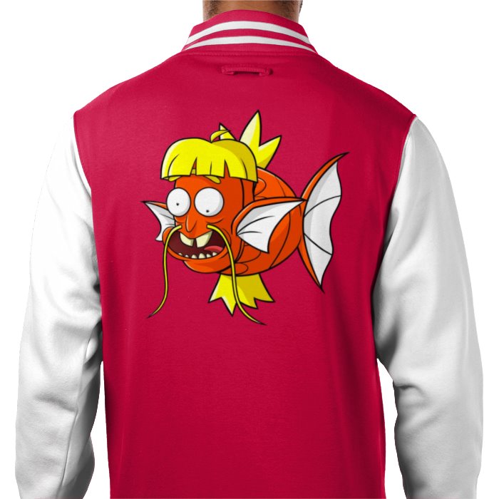 Rick & Morty & Pokémon - Magikarp Varsity Jacket