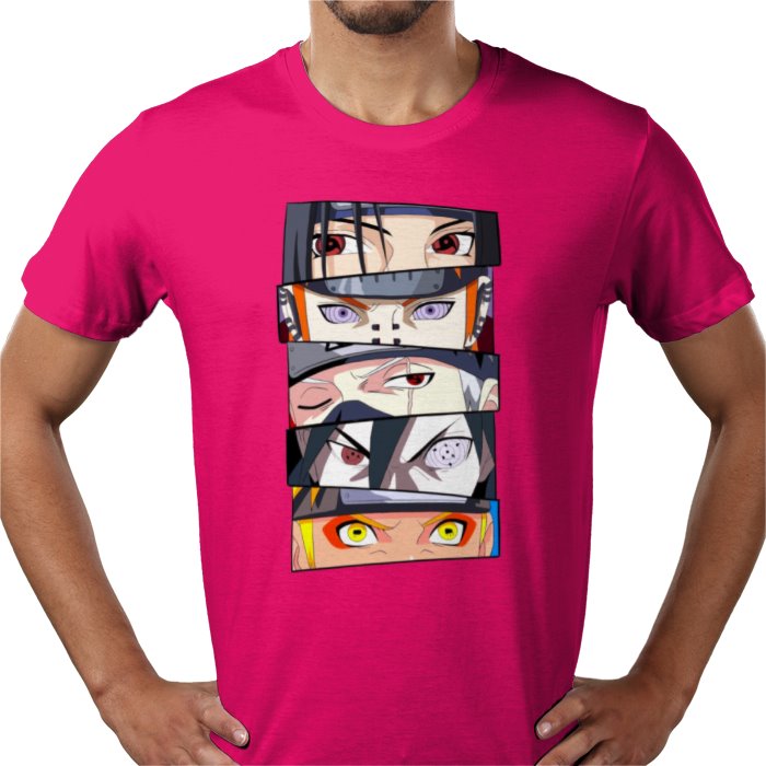 Naruto Eyes T-Shirt | Sharingan & Rinnegan Anime Tee